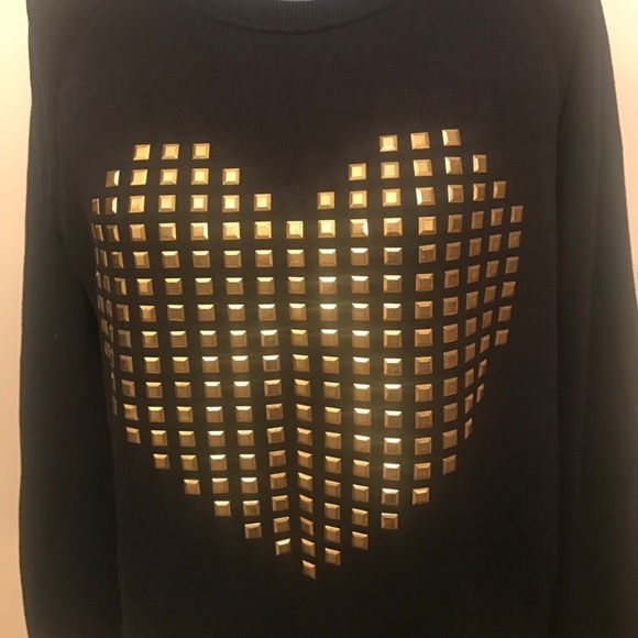 Forever 21 gold heart sweater - Picture 4 of 8